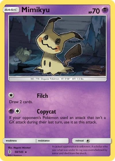 Mimikyu SM - Guardians Rising Pokemon card