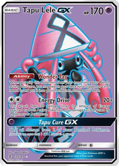Tapu Lele GX (Full Art) SM - Guardians Rising Pokemon card