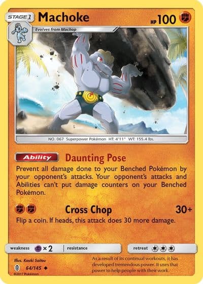 Machoke SM - Guardians Rising Pokemon card