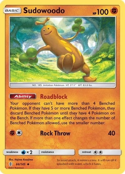 Sudowoodo SM - Guardians Rising Pokemon card