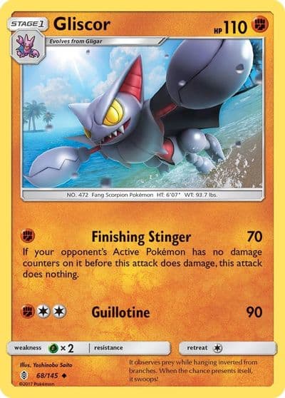 Gliscor SM - Guardians Rising Pokemon card