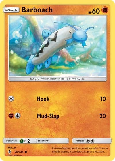 Barboach SM - Guardians Rising Pokemon card