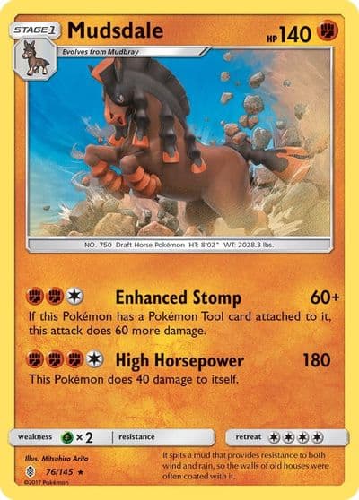 Mudsdale SM - Guardians Rising Pokemon card