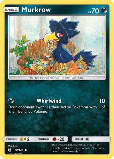Murkrow SM - Guardians Rising Pokemon card