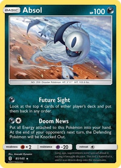 Absol SM - Guardians Rising Pokemon card