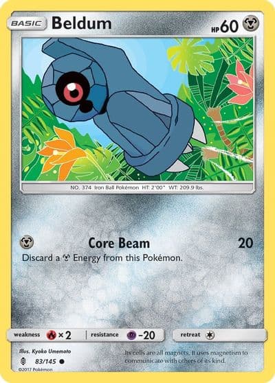 Beldum SM - Guardians Rising Pokemon card