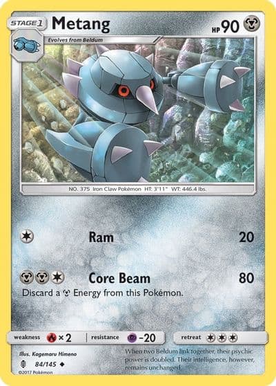 Metang SM - Guardians Rising Pokemon card