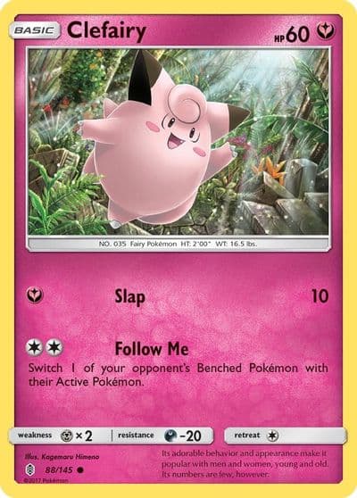 Clefairy SM - Guardians Rising Pokemon card