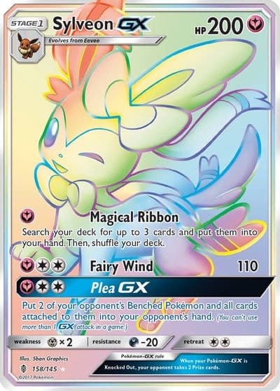 Sylveon GX (Secret) SM - Guardians Rising Pokemon card