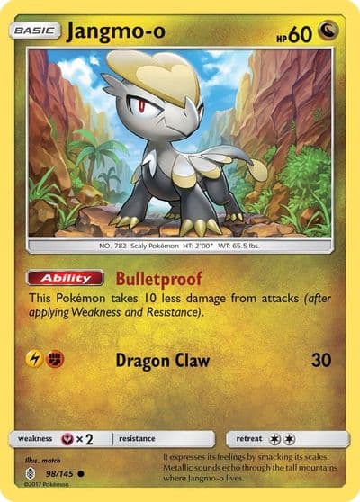 Jangmo-o SM - Guardians Rising Pokemon card
