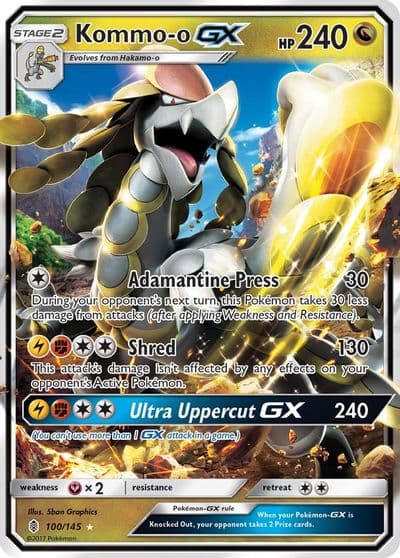 Kommo-o GX SM - Guardians Rising Pokemon card