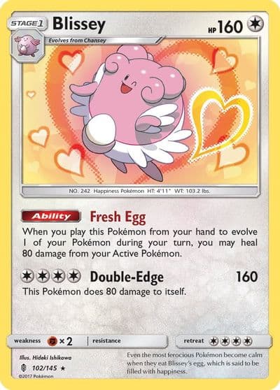 Blissey SM - Guardians Rising Pokemon card