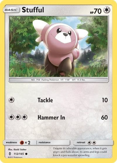 Stufful SM - Guardians Rising Pokemon card