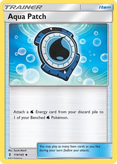 Aqua Patch SM - Guardians Rising Pokemon card