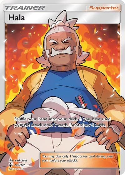 Hala (Full Art) SM - Guardians Rising Pokemon card
