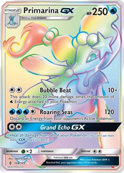 Primarina GX (Secret) SM - Guardians Rising Pokemon card
