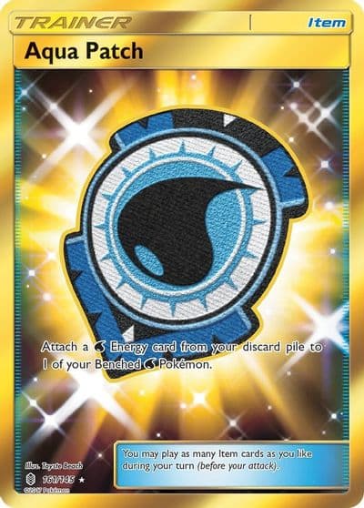 Aqua Patch (Secret) SM - Guardians Rising Pokemon card