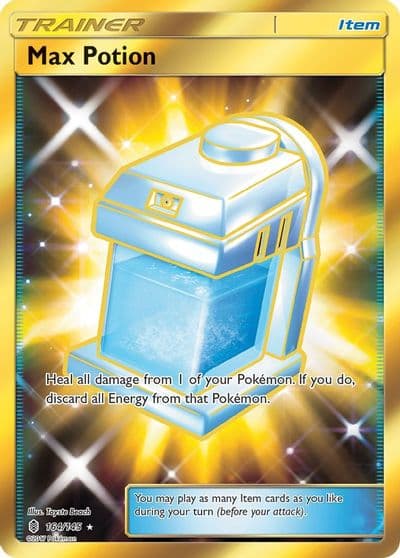 Max Potion (Secret) SM - Guardians Rising Pokemon card