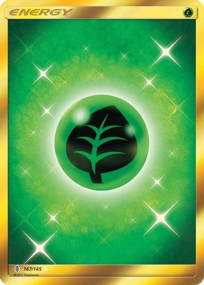 Grass Energy (Secret) SM - Guardians Rising Pokemon card