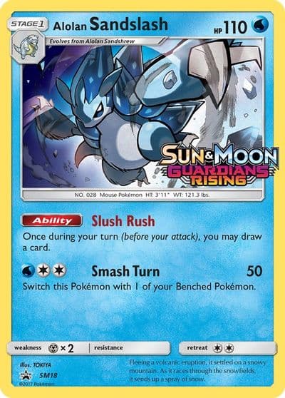 Alolan Sandslash - SM18 (Prerelease) SM Promos Pokemon card