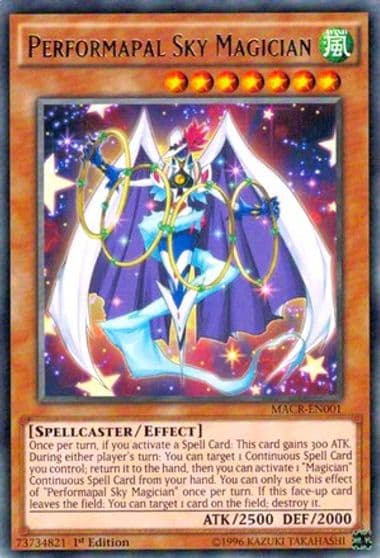 Performapal Sky Magician Maximum Crisis Yu-Gi-Oh! card