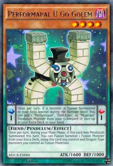 Performapal U Go Golem Maximum Crisis Yu-Gi-Oh! card