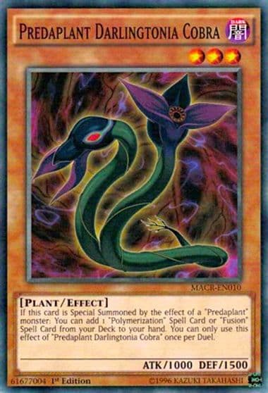Predaplant Darlingtonia Cobra Maximum Crisis Yu-Gi-Oh! card