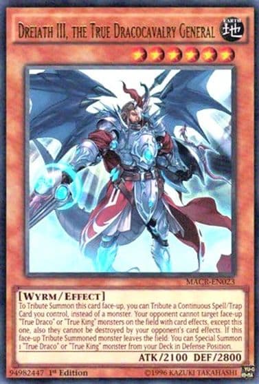 Dreiath III the True Dracocavalry General Maximum Crisis Yu-Gi-Oh! card