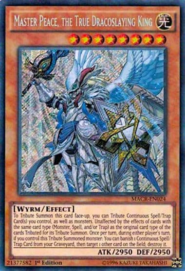 Master Peace the True Dracoslaying King Maximum Crisis Yu-Gi-Oh! card