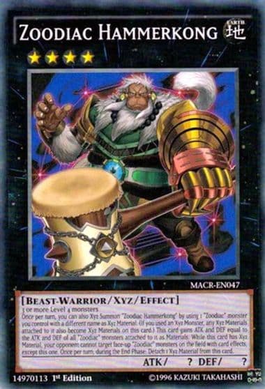 Zoodiac Hammerkong Maximum Crisis Yu-Gi-Oh! card