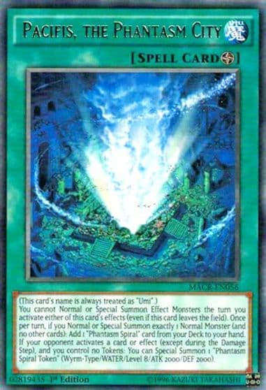Pacifis the Phantasm City Maximum Crisis Yu-Gi-Oh! card