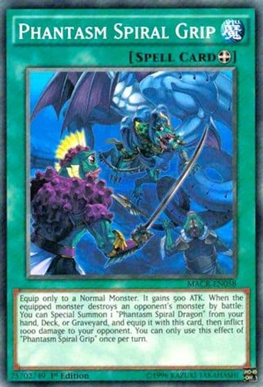 Phantasm Spiral Grip Maximum Crisis Yu-Gi-Oh! card