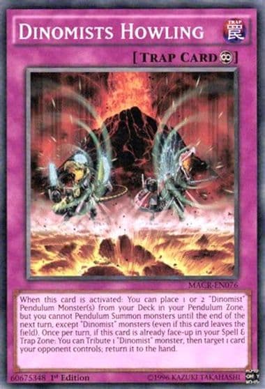 Dinomists Howling Maximum Crisis Yu-Gi-Oh! card