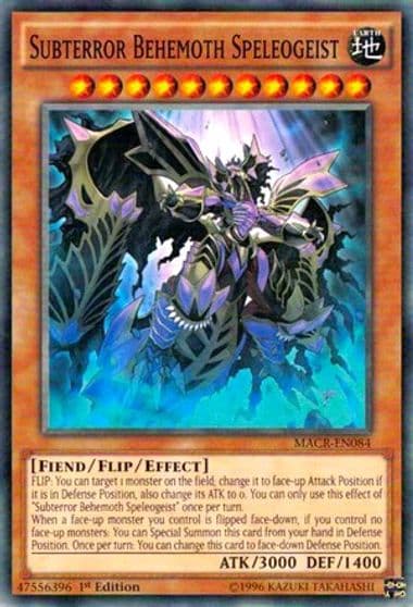 Subterror Behemoth Speleogeist Maximum Crisis Yu-Gi-Oh! card