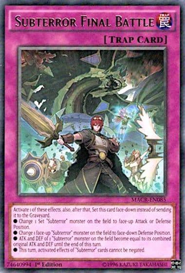 Subterror Final Battle Maximum Crisis Yu-Gi-Oh! card
