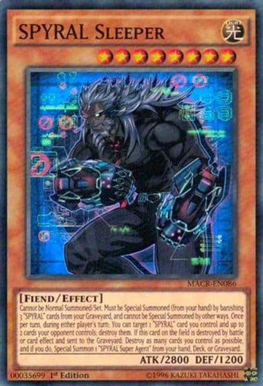 SPYRAL Sleeper Maximum Crisis Yu-Gi-Oh! card