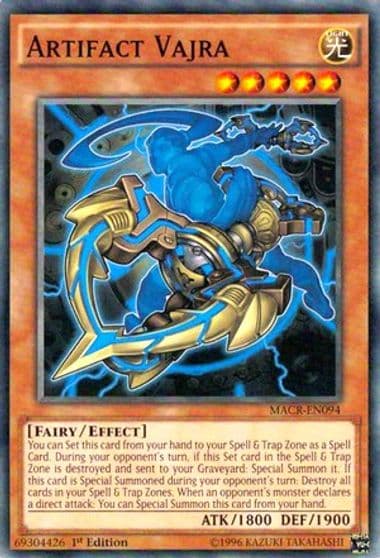 Artifact Vajra Maximum Crisis Yu-Gi-Oh! card