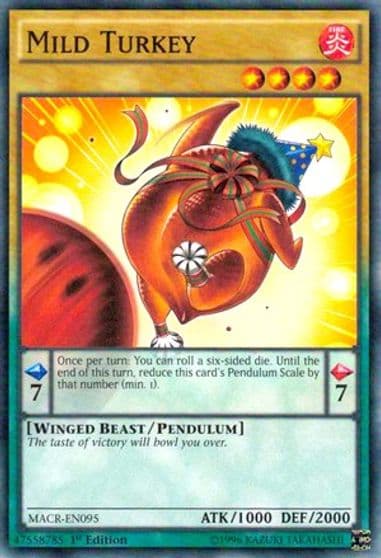 Mild Turkey Maximum Crisis Yu-Gi-Oh! card
