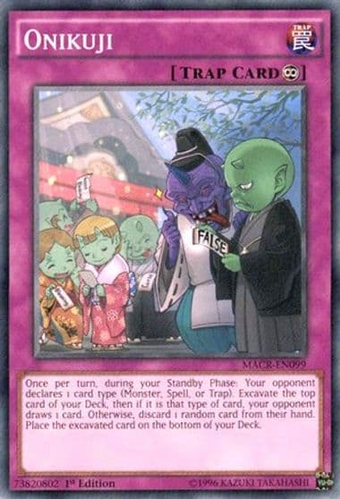 Onikuji Maximum Crisis Yu-Gi-Oh! card