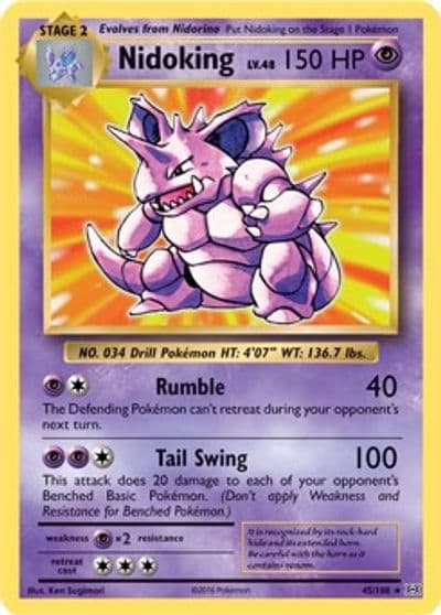 Nidoking (XY Evolutions) Deck Exclusives Pokemon card