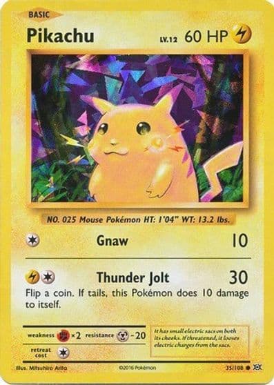 Pikachu (Cracked Ice Holo) Deck Exclusives Pokemon card