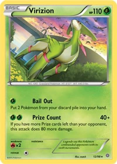 Virizion Deck Exclusives Pokemon card