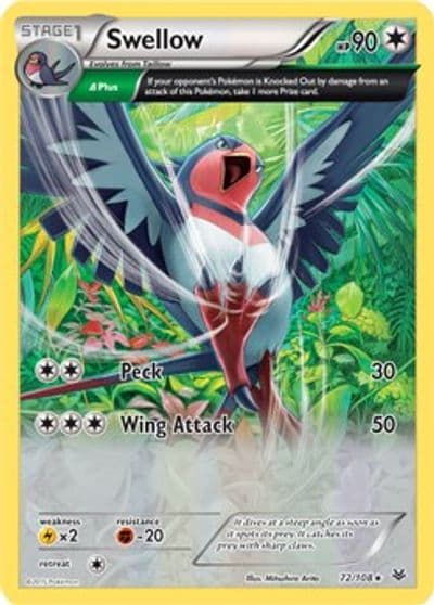 Swellow (XY Roaring Skies) Deck Exclusives Pokemon card