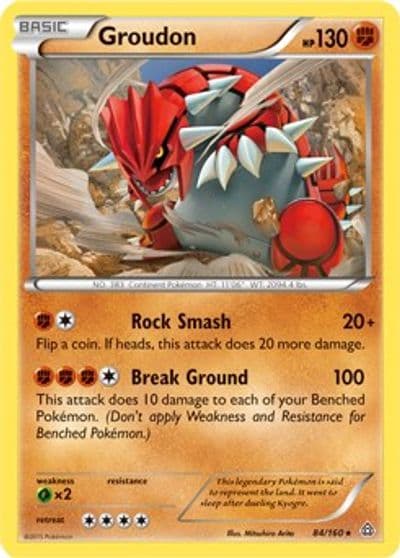 Groudon (XY Primal Clash) Deck Exclusives Pokemon card