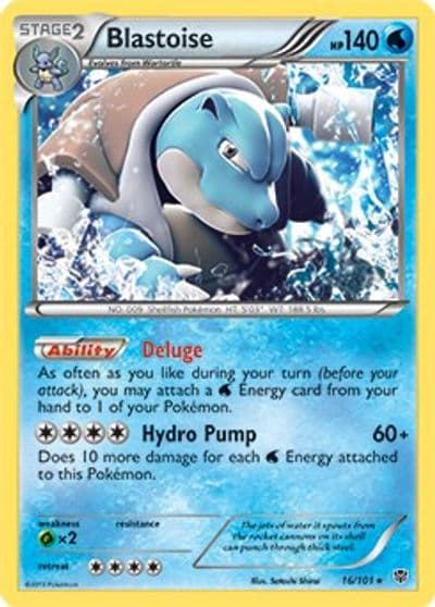 Blastoise (BW Plasma Blast) Deck Exclusives Pokemon card