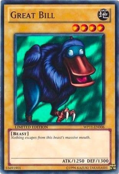 Great Bill World Championship 2011 Card Pack Yu-Gi-Oh! card