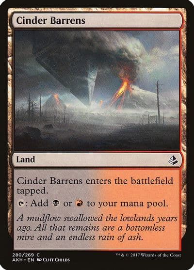 Cinder Barrens Amonkhet Magic card