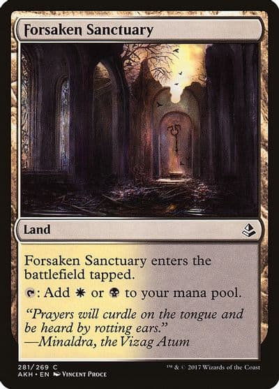 Forsaken Sanctuary Amonkhet Magic card