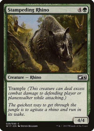 Stampeding Rhino Welcome Deck 2017 Magic card