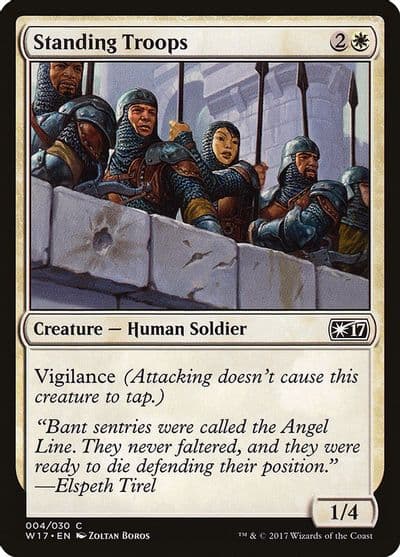 Standing Troops Welcome Deck 2017 Magic card